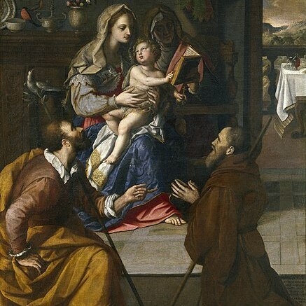 Holy Family with Cardinal Fernando de' Medici