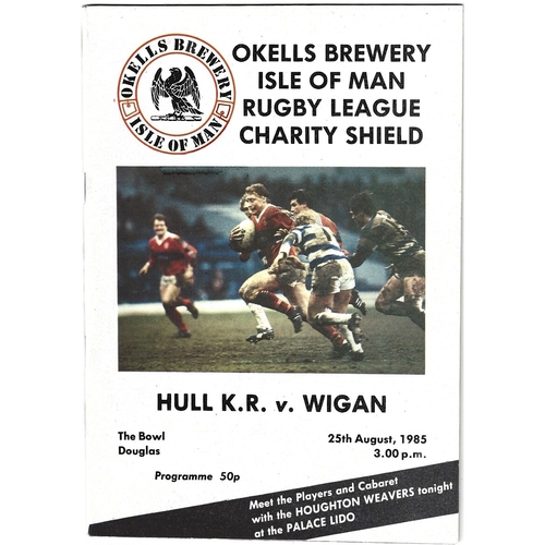 1985 Hulll Kingston Rovers v Wigan Rugby League Charity Shield Programme