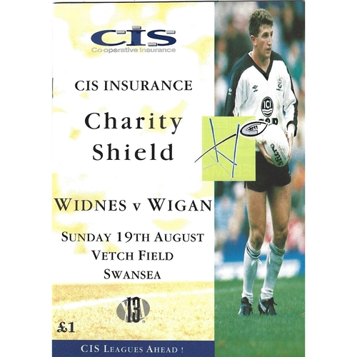 1990 Widnes v Wigan Rugby League Charity Shield Programme
