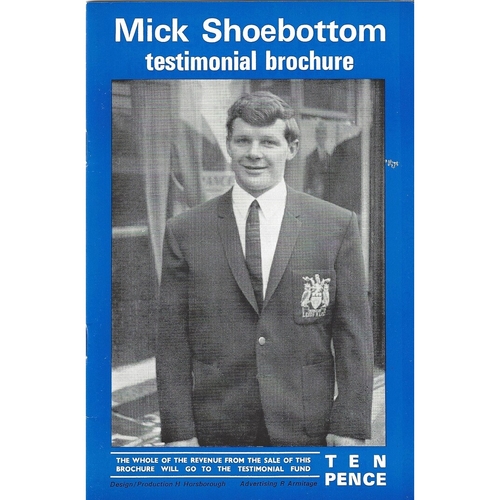1972 Mick Shoebottom Testimonial Brochure