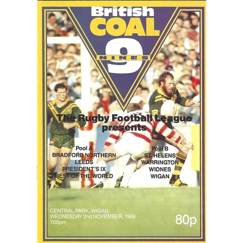 1988 Rugby League Nines Programme
