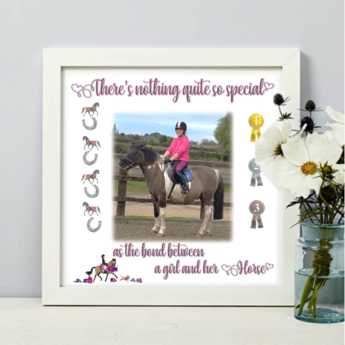 Horse Lovers photo printed frame