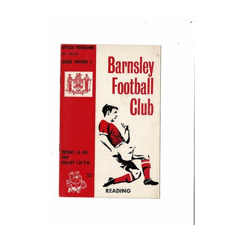 1969/70 Barnsley v Reading Football Programme