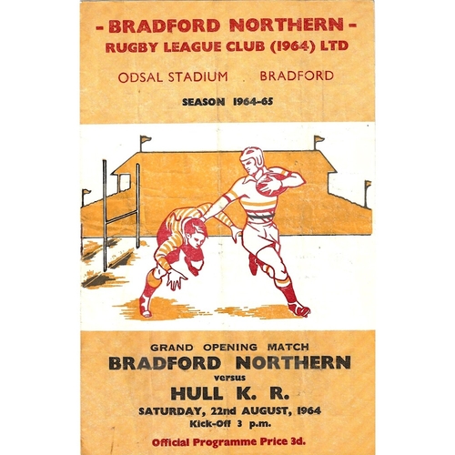 Bradford Northern Home Rugby League Programmes