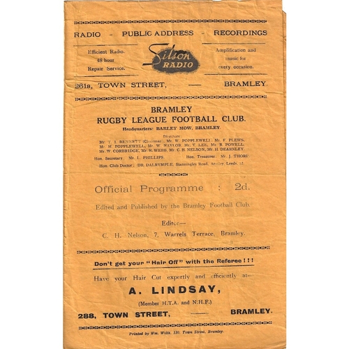 Vine Tavern Away Rugby League Programmes