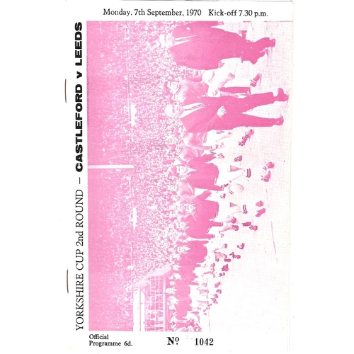 Castleford Home Rugby League Programmes