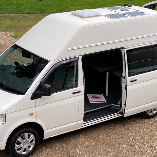 2007 (57)reg VW Transporter T5 1.9 TDi Camper Van LWB High Top 2 Berth White
