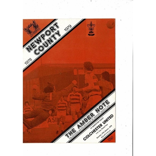 Colchester United Away Football Programmes