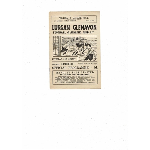 Glenavon Football Programmes