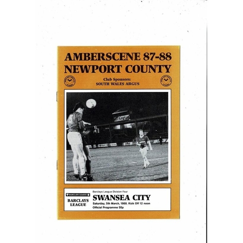 Newport County Home Football Programmes