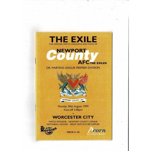 Newport County Home Football Programmes