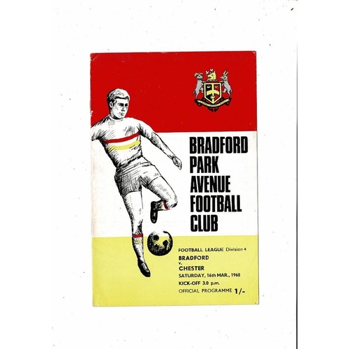 1967/68 Bradford Park Avenue v Chester City Football Programme