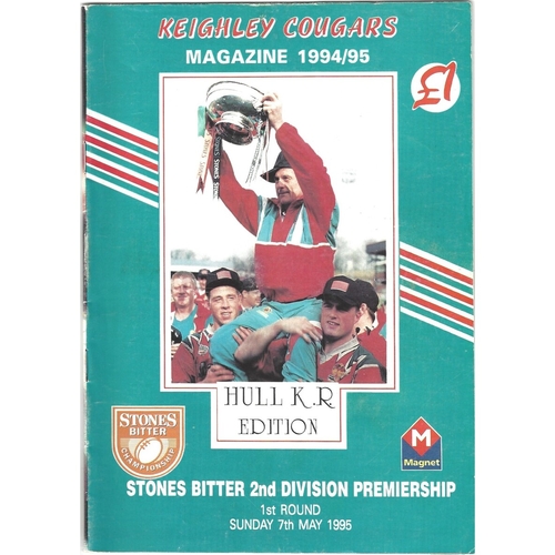 1994/95 Keighley Cougars v Hull KIngston Rovers Rugby League programme