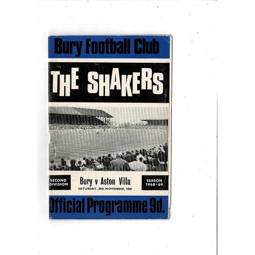 Aston Villa Away Football Programmes