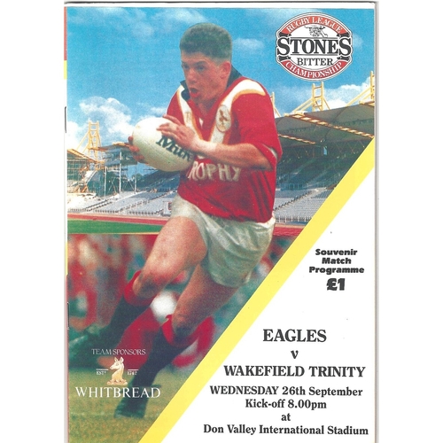Wakefield Trinity Away Rugby League Programmes