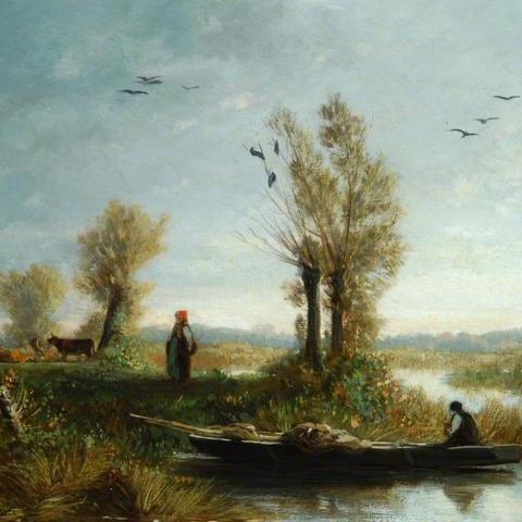Landscape, the Banks of a Canal