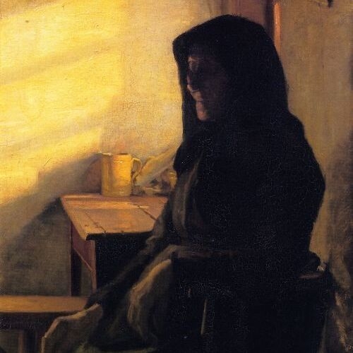 A Blind Woman in Her Room