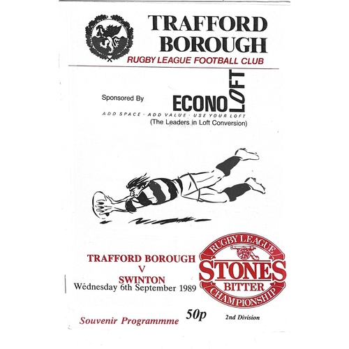 Trafford Borough Home Rugby League Programmes