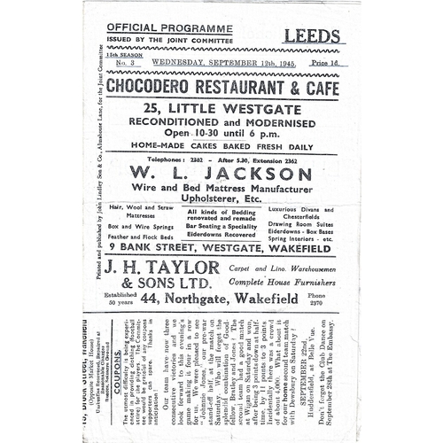 Leeds Away Rugby League Programmes