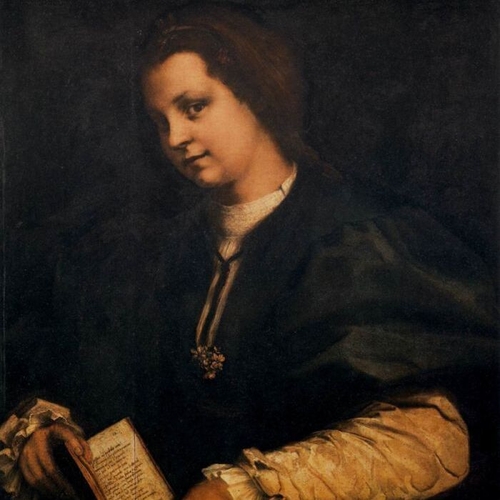 Lady with a Book of Petrarch's Rhyme