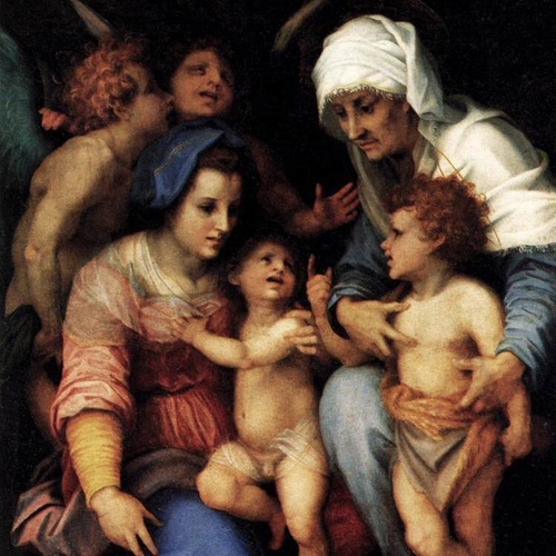 Madonna and Child with St. Elizabeth, the Infant St. John and Two Angels