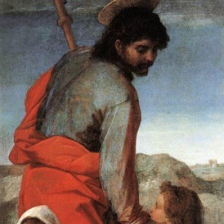 St. James with Two Children