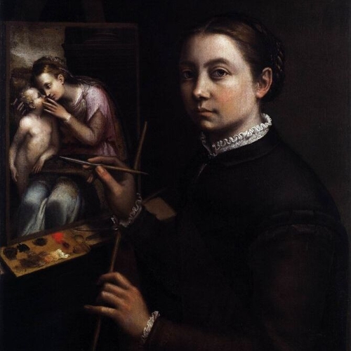 Self Portrait at the Easel