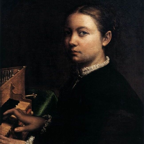 Self Portrait Playing the Spinet