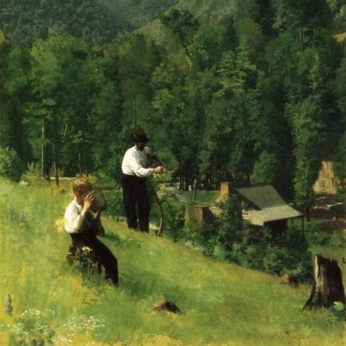 The Farmer and His Son at Harvesting