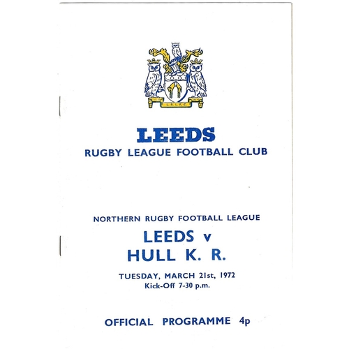 Hull Kingston Rovers Away Rugby League Programmes
