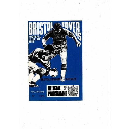 1967/68 Bristol Rovers v Southport Football Programme