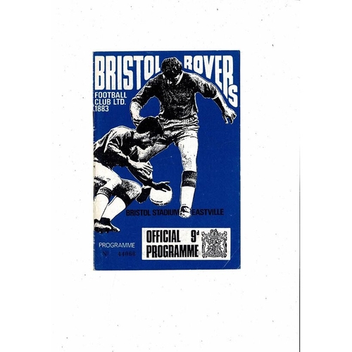 1967/68 Bristol Rovers v Reading Football Programme