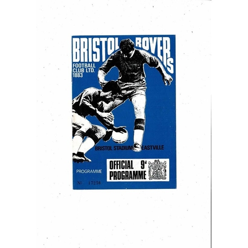 1967/68 Bristol Rovers v Grimsby Town Football Programme