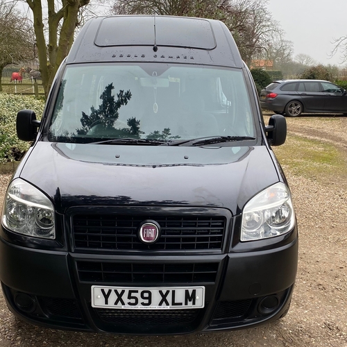 2009 Fiat Doblo 1.9 M-Jet Camper Van 2 Berth PRO Conversion Black Metallic