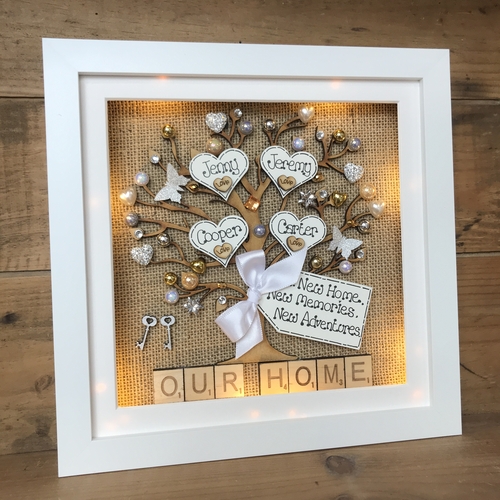 “New Home’’ Family Tree Frame