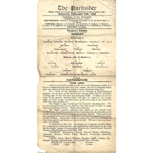 Featherstone Rovers Away Rugby League Programmes