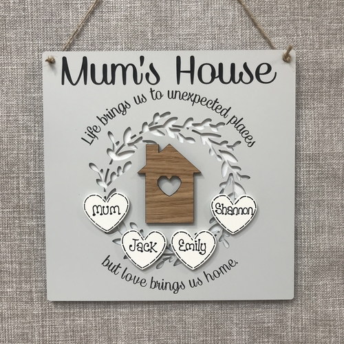 ‘ Mums House ‘ plaque