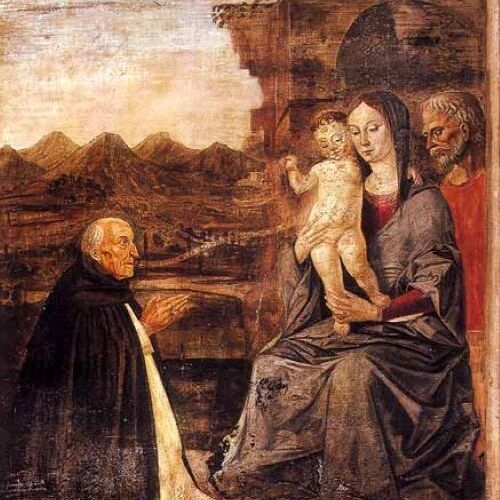 Holy Family with Bishop Domenico da Imola