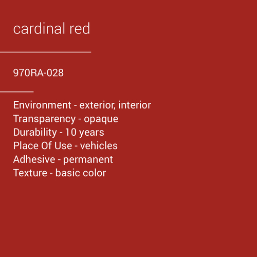 ORACAL® 970RA-028 - Cardinal Red