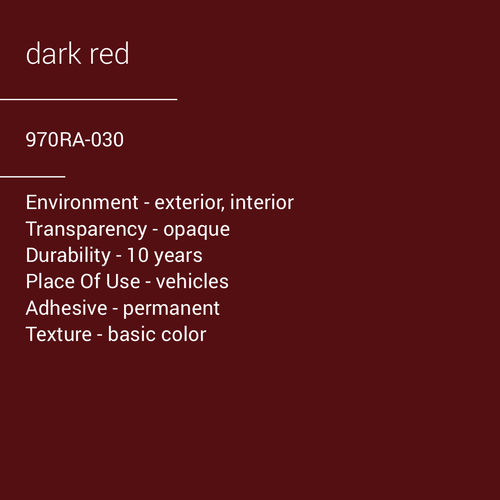 ORACAL® 970RA-030 - Dark Red