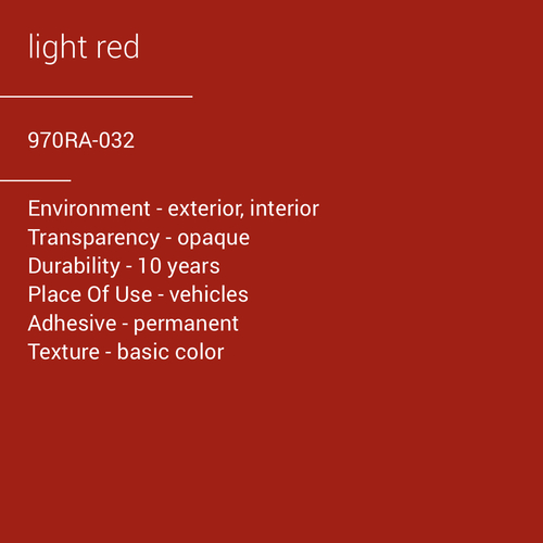 ORACAL® 970RA-032 - Light Red