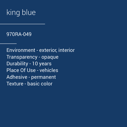 ORACAL® 970RA-049 - King Blue