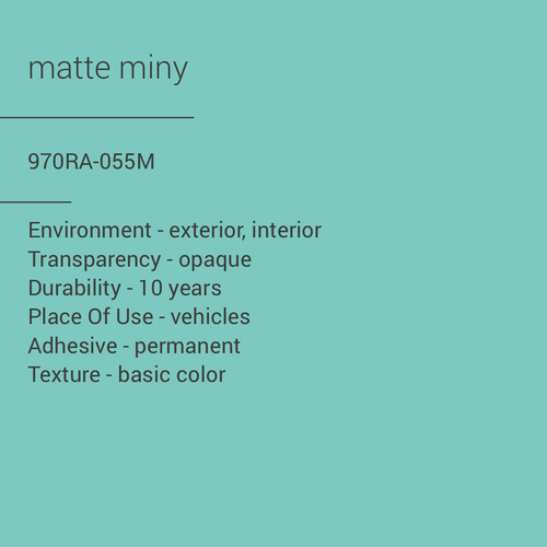 ORACAL® 970RA-055M - Matte Miny