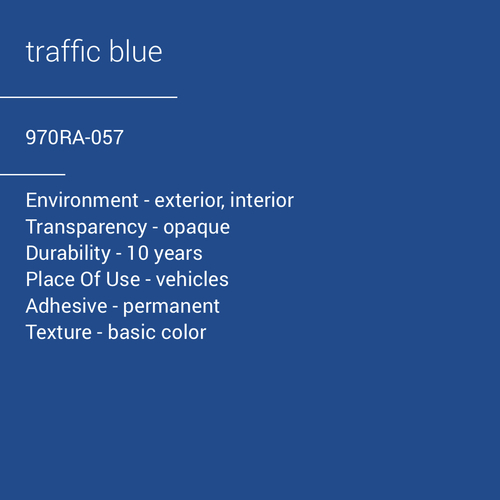 ORACAL® 970RA-057 - Traffic Blue