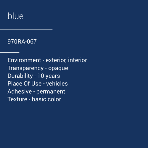 ORACAL® 970RA-067 - Blue