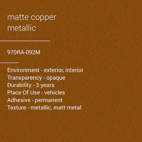 ORACAL® 970RA-092M -  Matte Copper Metallic