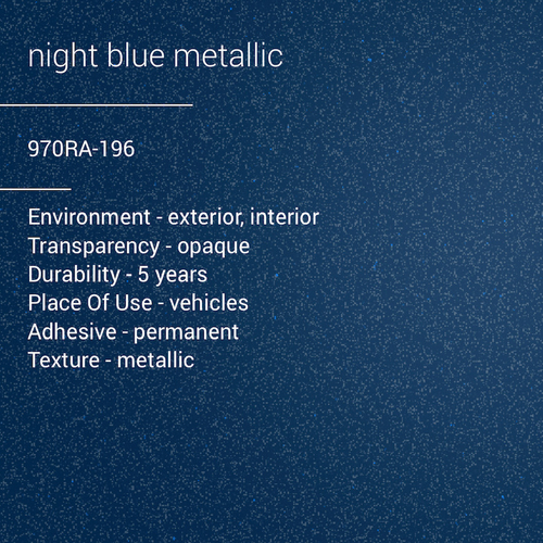 ORACAL® 970RA-196 - Night Blue Metallic