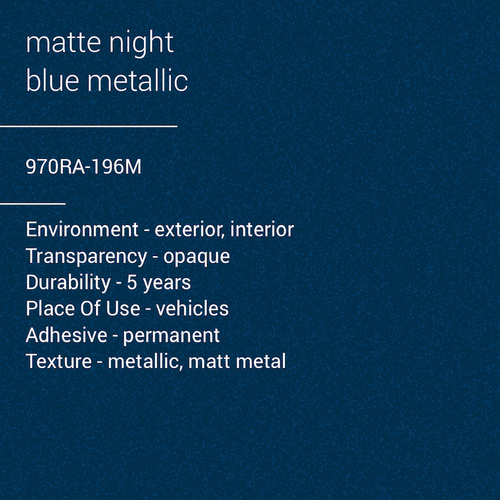 ORACAL® 970RA-196M - Matte Night Blue Metallic