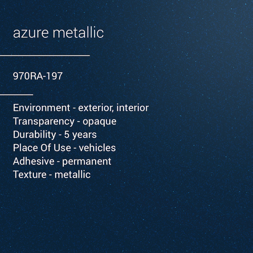 ORACAL® 970RA-197 - Azure Metallic