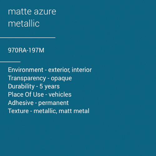 ORACAL® 970RA-197M - Matte Azure Metallic